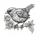 a robin bird with the words everyone u meet is fighting a battle you know nothing about  tattoo design idea