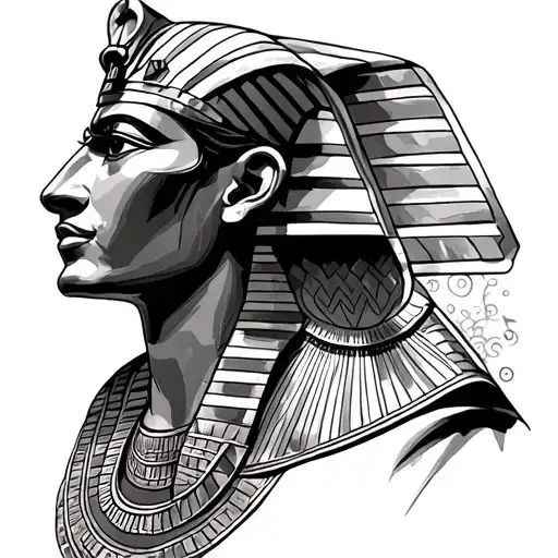 pharaoh egypt tattoo design idea