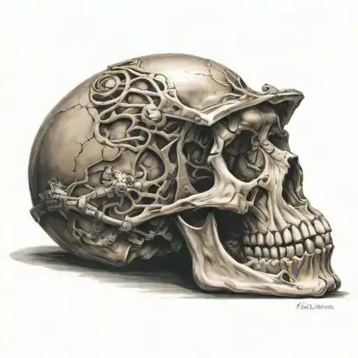 skull realistic tattoo tattoo design idea