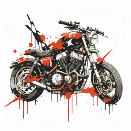 piston rods spark plugs tattoo design idea