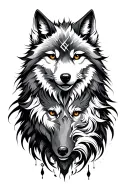 nordic skoll and hati find my way tattoo design idea