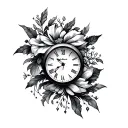 Time is the best gift tattoo design idea