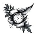 Time is the best gift tattoo design idea