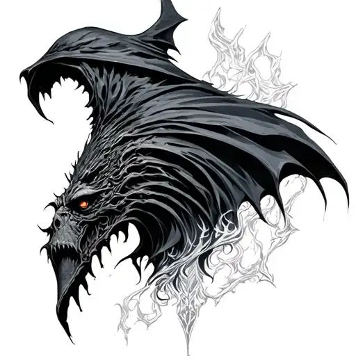 lord of the rings nazgul tattoo design idea