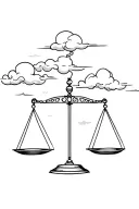 fine line ambitions trust balance scale clouds s h calligraphy spaced out for men tattoo design idea