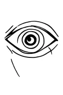 evil eye tattoo design idea