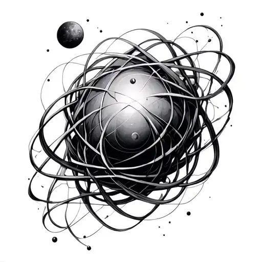 quantum entanglement tattoo design idea