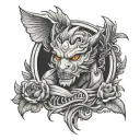 Invincible tattoo design idea