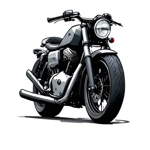 Motorbike tattoo design idea