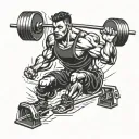 powerlifting tattoo design idea