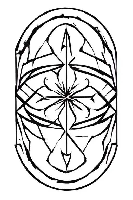 nordic runes circle geometric design incorporating tattoo design idea