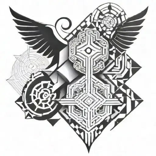 odin forearm sleeve tattoo tattoo design idea