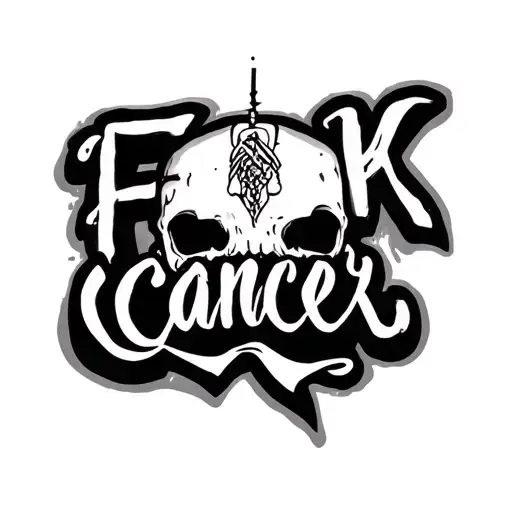 Fuck Cancer tattoo design idea