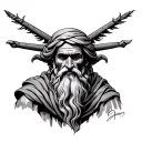 Moses tattoo design idea