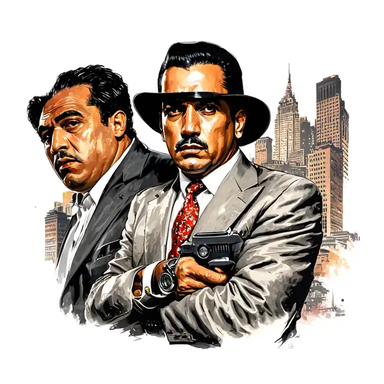 Gangster movies, goodfellas, American gangster, Donnie brasco, A Bronx tale, Scarface tattoo design idea