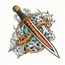 bleach sword tattoo design idea