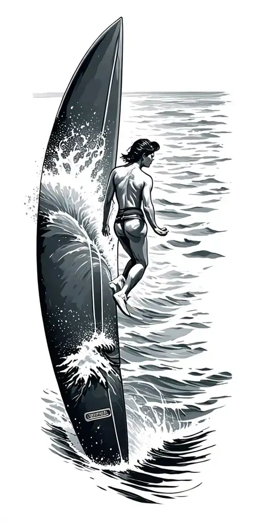 surf travel tattoo tattoo design idea