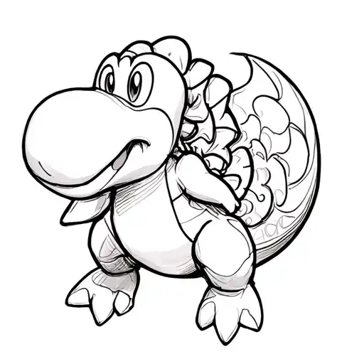 yoshi tattoo design idea