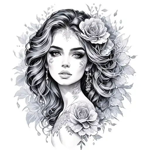 beauty and the struggle tattoo design idea