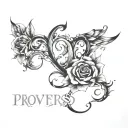 Proverbs 23:4 Verse tattoo design idea