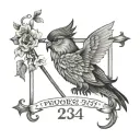 Proverbs 23:4 Verse tattoo design idea