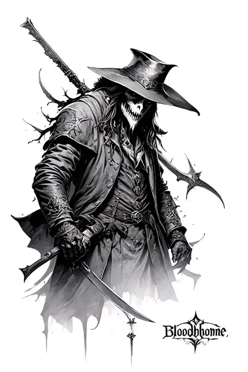 bloodborne hunters Mark from Bloodborne tattoo design idea