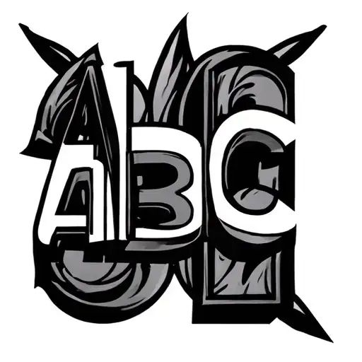 Abc Blocks tattoo design idea