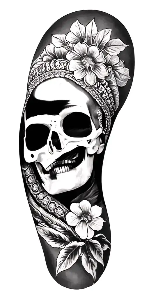 Mexican drug tattoo design idea