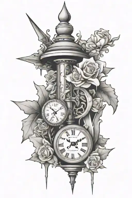 hardwork patience discipline tattoo design idea