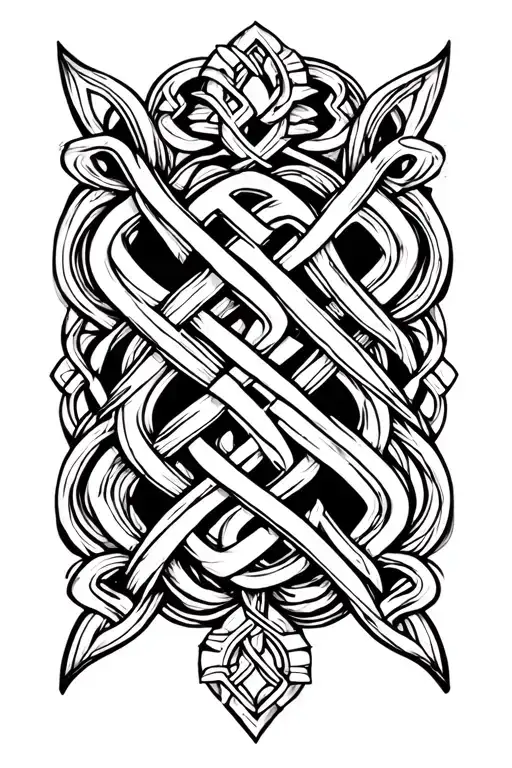 Celtic knotwork fore arm tattoo tattoo design idea