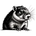 Groundhog tattoo design idea