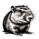 Groundhog tattoo design idea