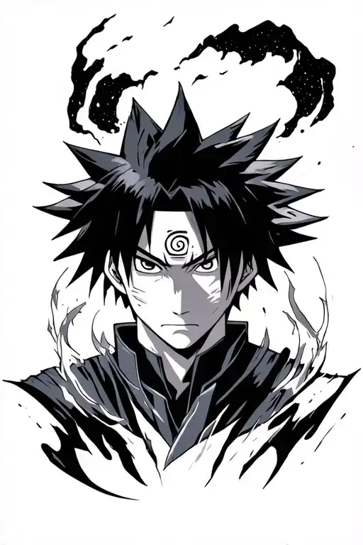 Sasuke Uchiha tattoo design idea