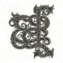 Ragnar name written tattoo design idea