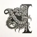 Ragnar name written tattoo design idea