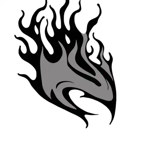 Coverup Flames tattoo design idea