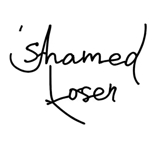 "Ashamed Loser" Ashamed Capitan tattoo design idea