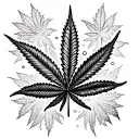 weed 420 friendly Call tattoo design idea
