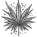 weed 420 friendly Call tattoo design idea