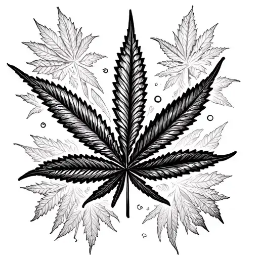 weed 420 friendly Call tattoo design idea