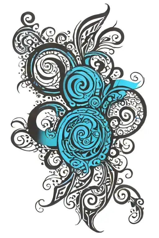 shahab Caligraphy tribal design tattoo design idea