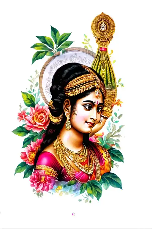 tamil culture tattoo design idea