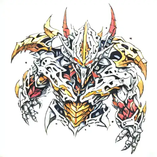 barbatos from DC comics style tattoo design idea