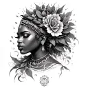 Oshun tattoo design idea