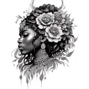 Oshun tattoo design idea