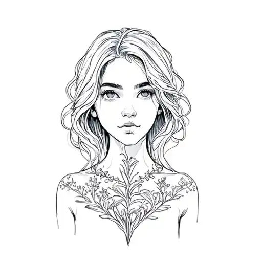 'ashley' 10.7.23 bean sprouting tattoo design idea