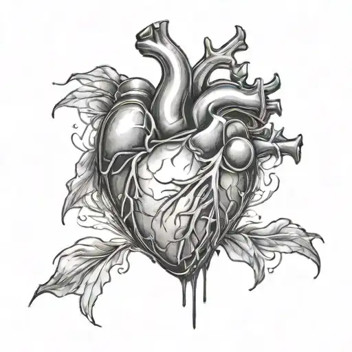 Heart Attack tattoo design idea