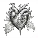Heart Attack tattoo design idea