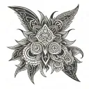 Hmong designs inspired tattoo design idea