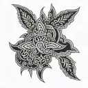 Hmong designs inspired tattoo design idea